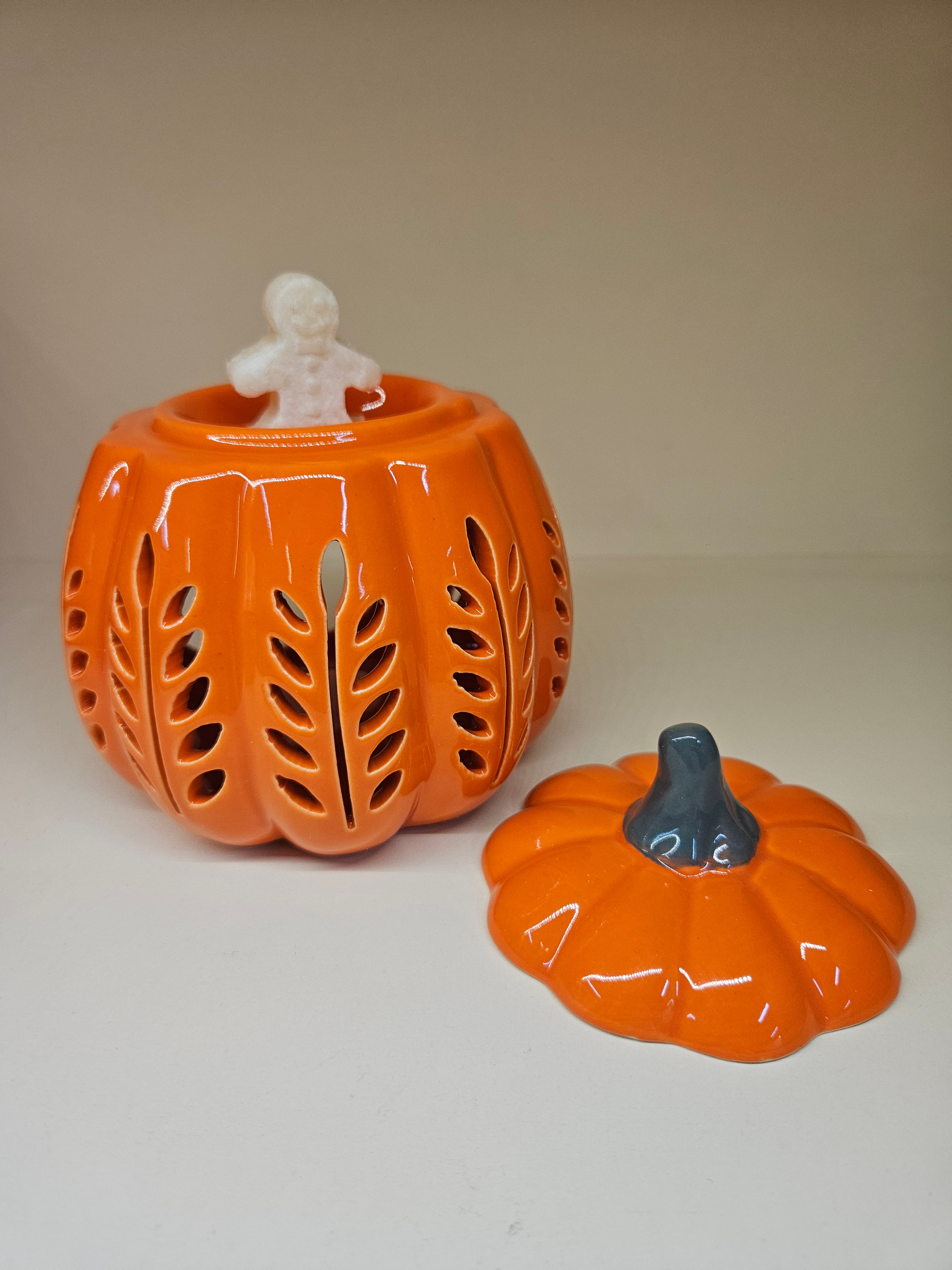 Brûle-parfum Citrouille découpée