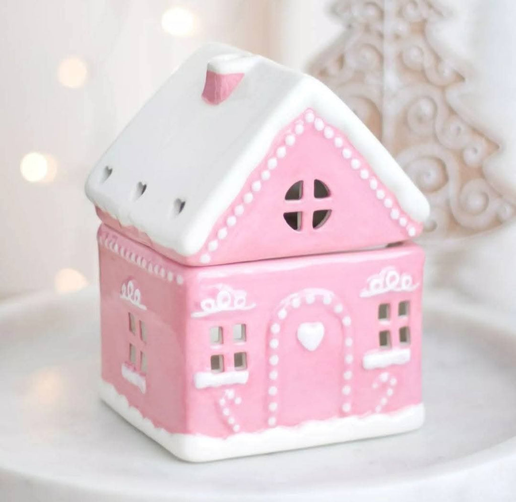 Brûle-parfum maison pain d'épices rose