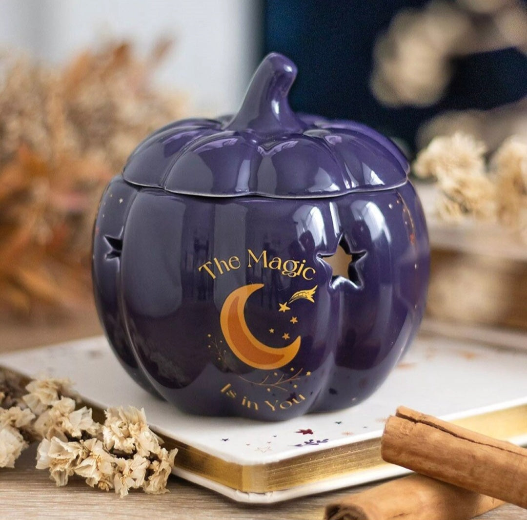 Brûle-parfum Citrouille bleue